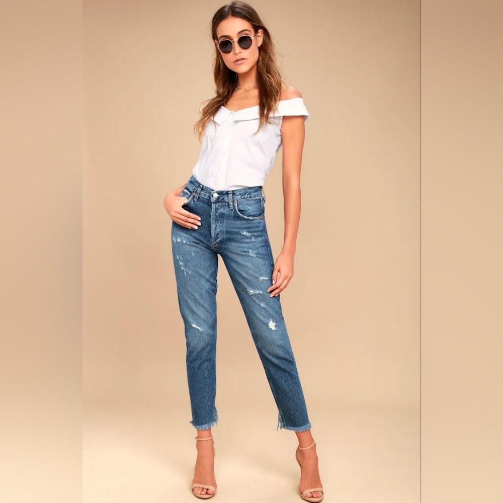 AGOLDE Jamie Feel Good High Rise Classic Feel Good Jeans 25 in VGUC